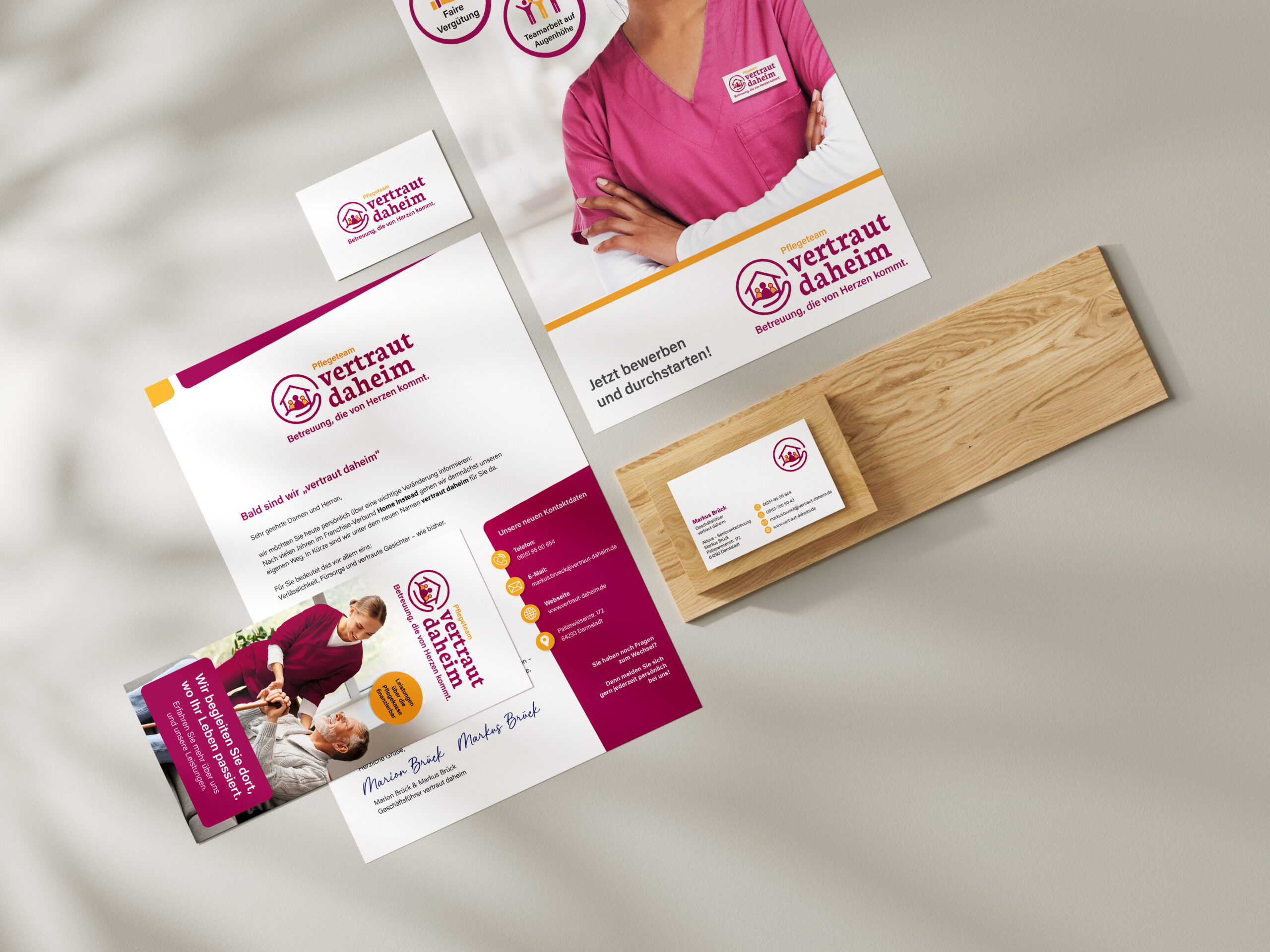 vertraut daheim Branding